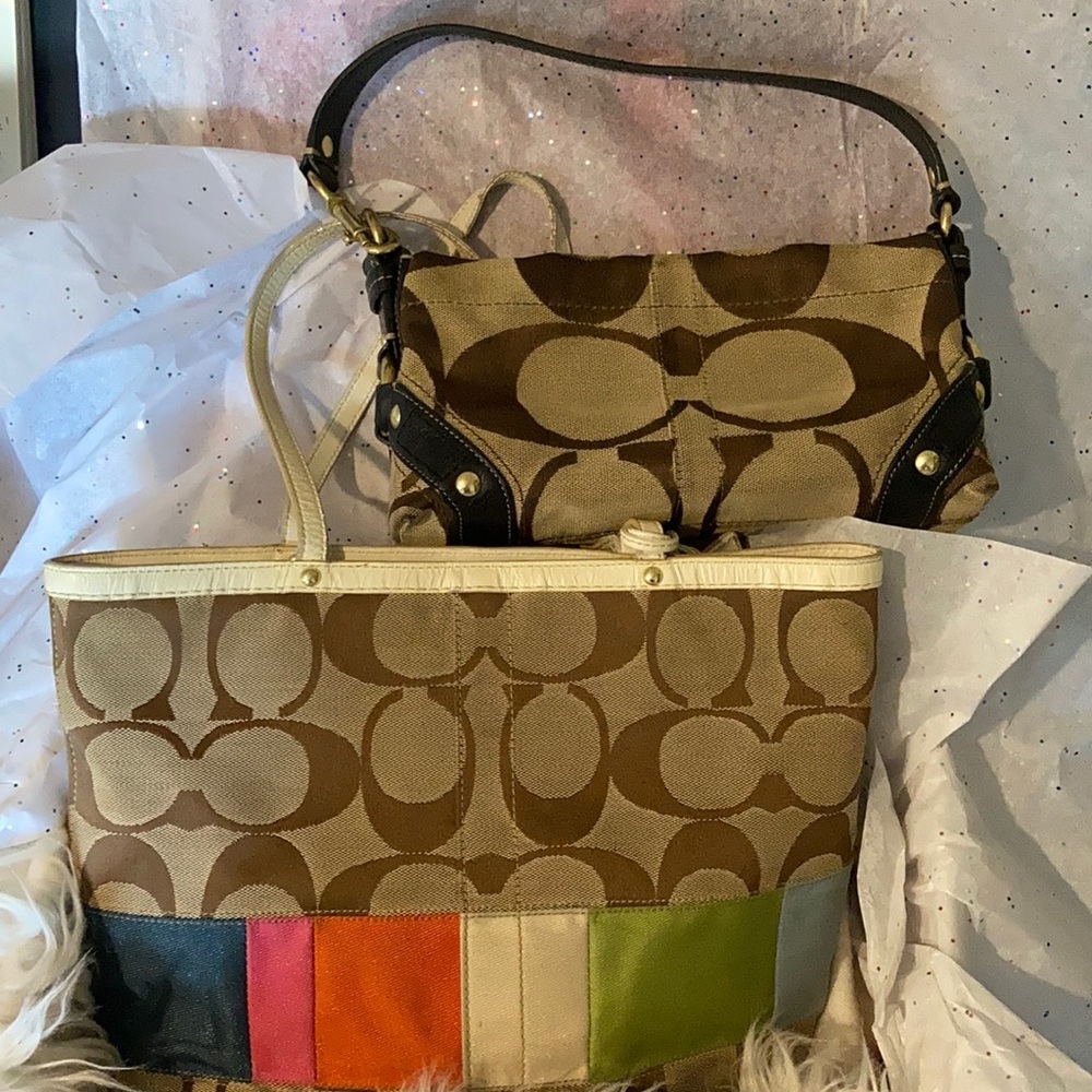 Lot of 2 Coach PreOwned Purses